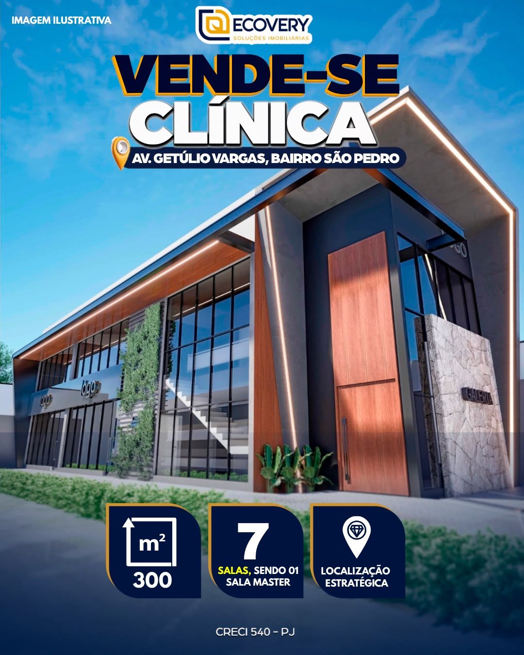 CLÍNICA INTEGRADA DE SAÚDE À VENDA – BAIRRO SÃO PEDRO