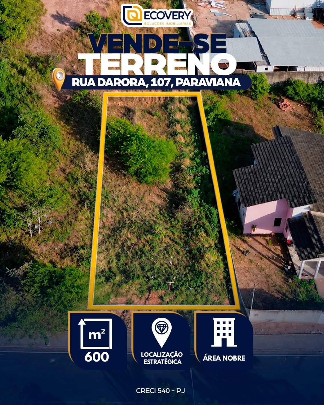 TERRENO À VENDA – BAIRRO PARAVIANA