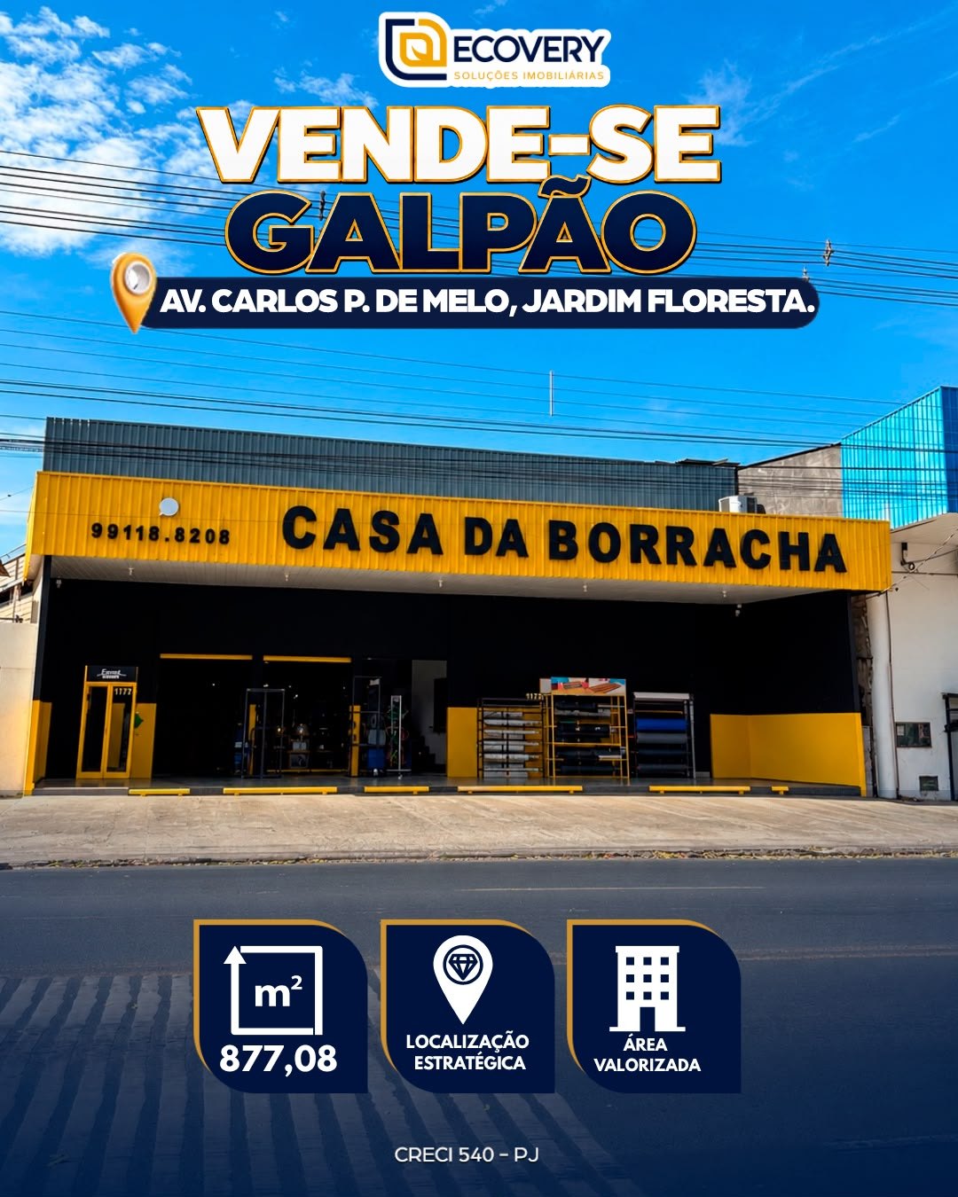 PONTO COMERCIAL À VENDA – BAIRRO JARDIM FLORESTA