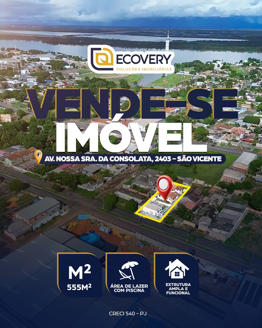 VENDE-SE IMÓVEL NO BAIRRO SÃO VICENTE