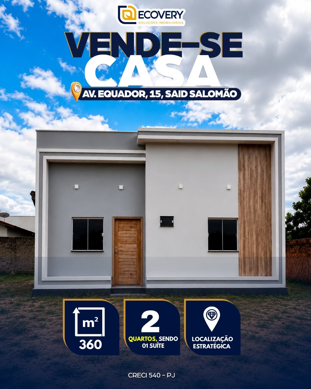 CASA À VENDA – BAIRRO SAID SALOMÃO