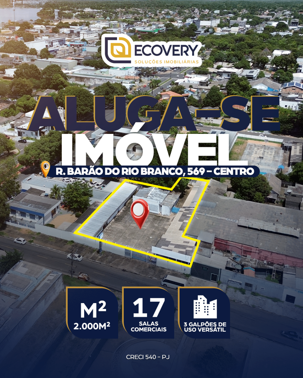 IMÓVEL COMERCIAL PARA LOCAÇÃO