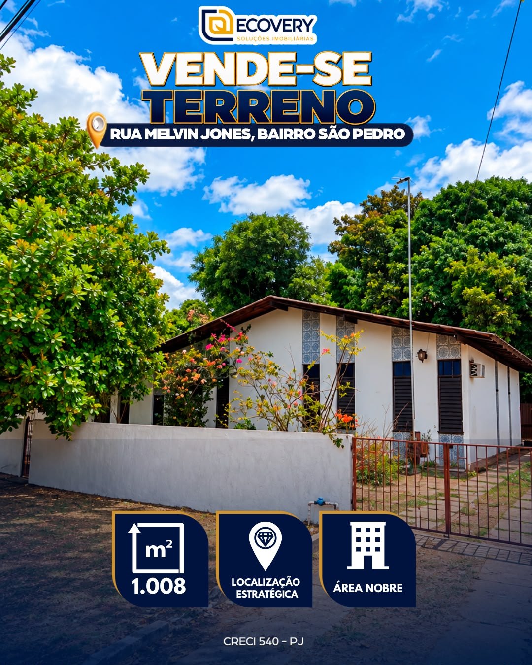 TERRENO À VENDA – BAIRRO SÃO PEDRO