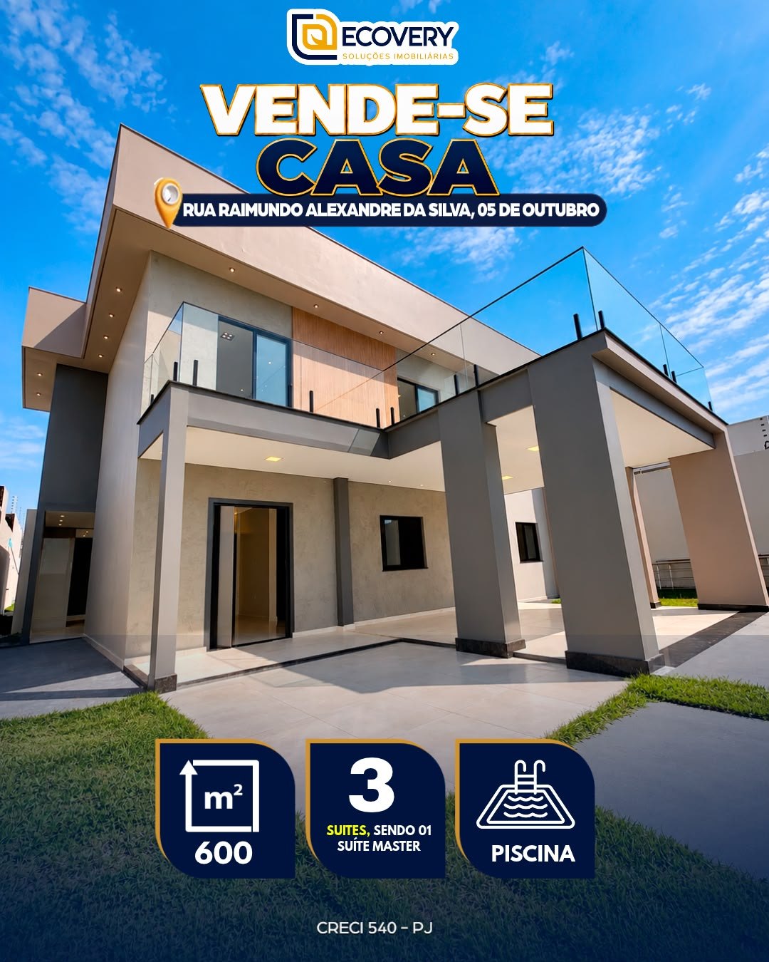 CASA DUPLEX DE ALTO PADRÃO À VENDA – PARK CAÇARI