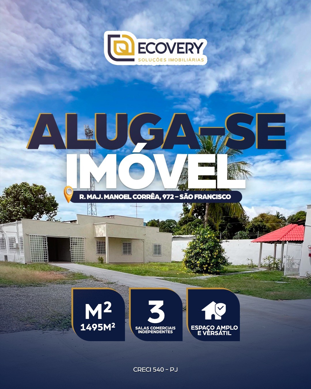 IMÓVEL COMERCIAL PARA LOCAÇÃO