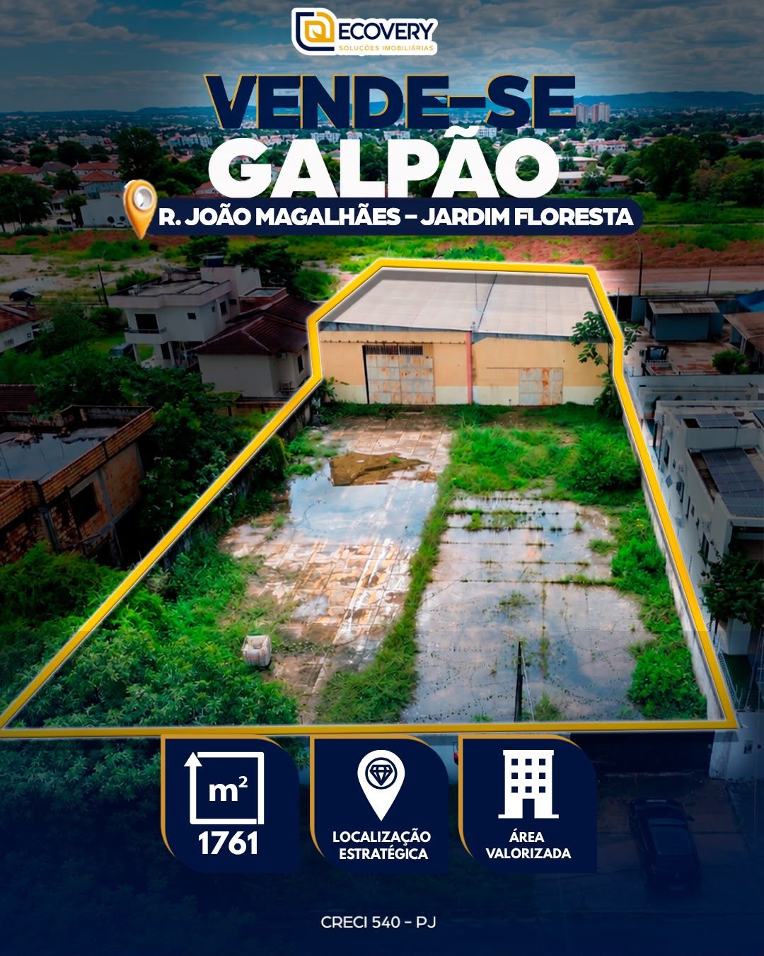 GALPÃO À VENDA – BAIRRO JARDIM FLORESTA