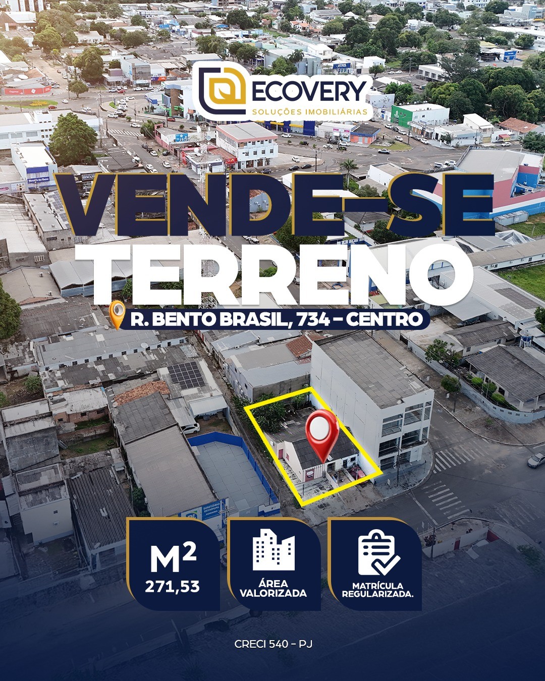 VENDE-SE TERRENO NO CENTRO
