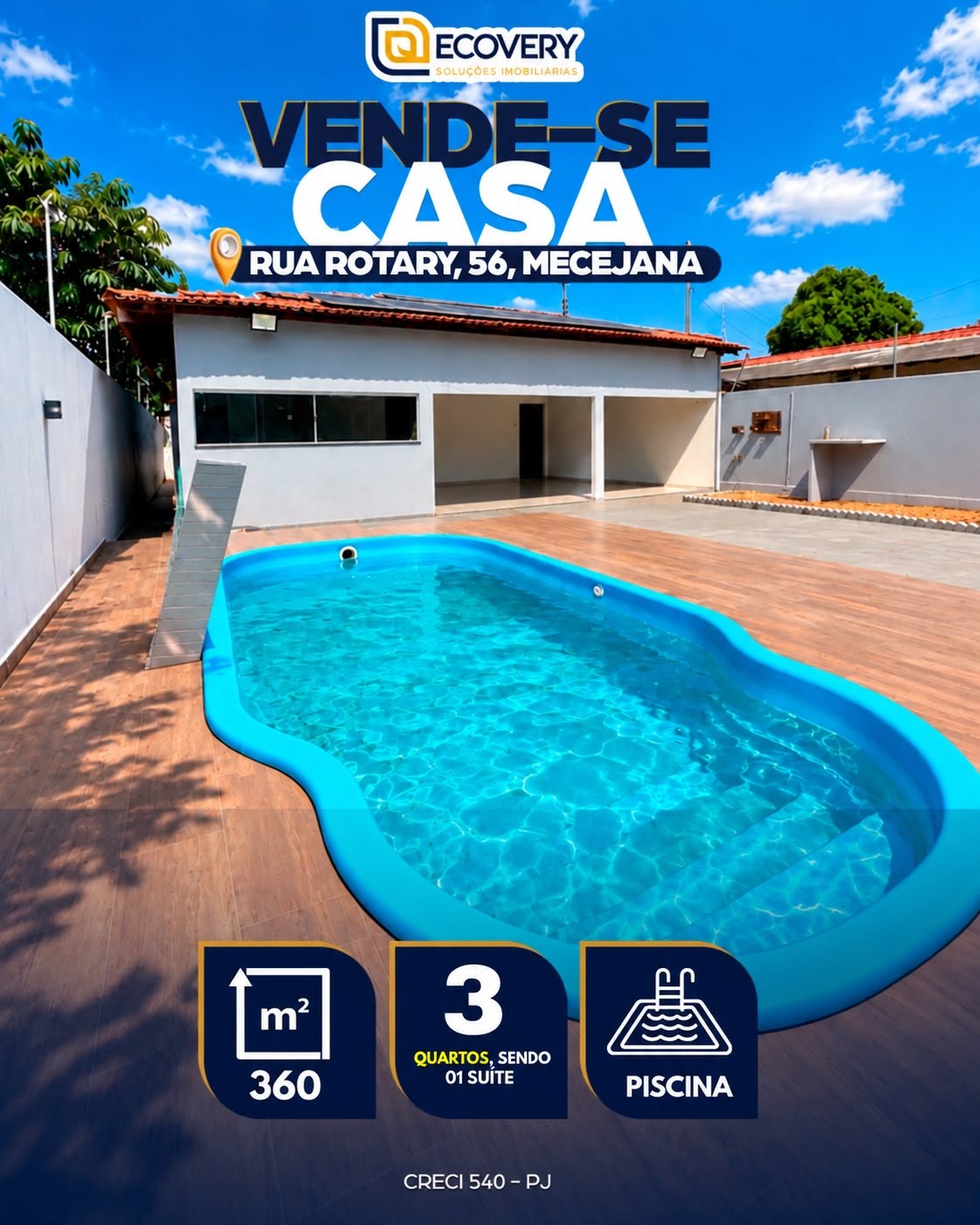 CASA À VENDA – BAIRRO MECEJANA