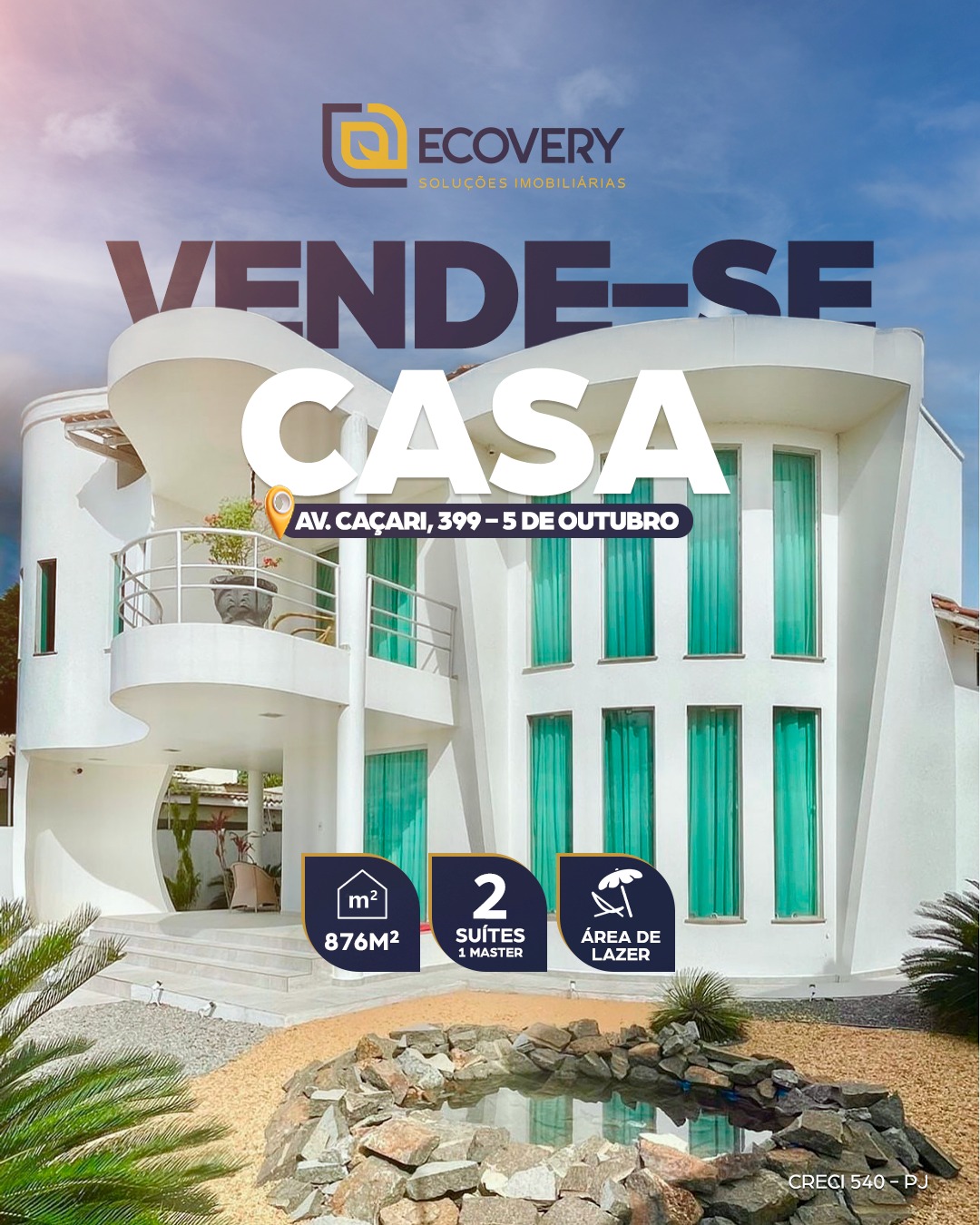 🏡 RESIDÊNCIA EXCLUSIVA NO BAIRRO 5 DE OUTUBRO