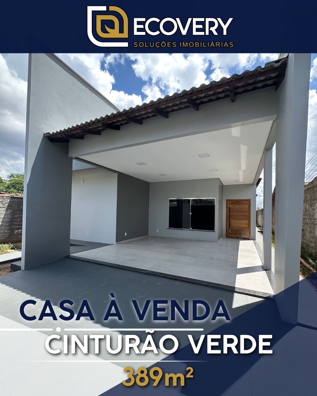 🏡 Casa nova no Cinturão Verde