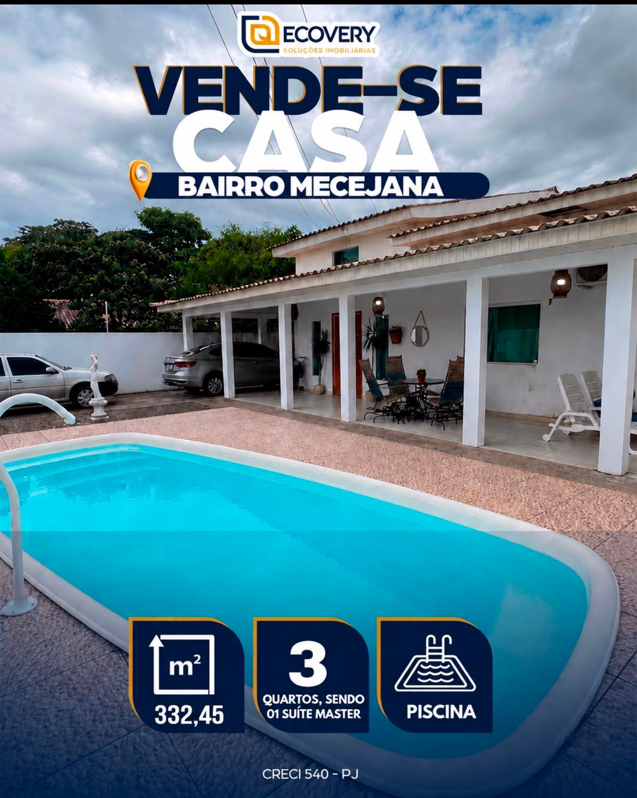 🏡 CASA MODERNA À VENDA – BAIRRO MECEJANA
